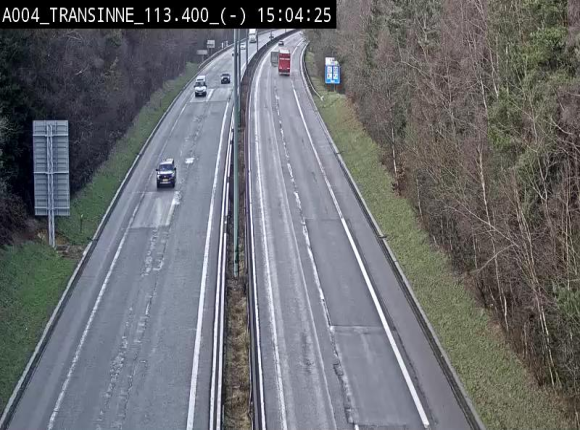 Caméra trafic E411 (A4) - Transinne direction Namur - BK 113.425