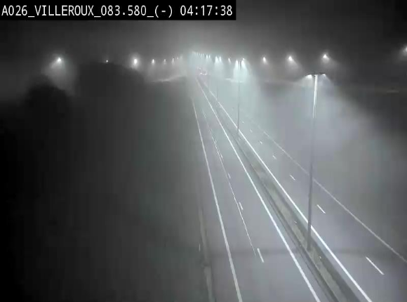 Webcam autoroute A26/E25 à hauteur de Vaux-sur-Sûre, à la jonction avec la N85 en direction de Liège - BK 83.6