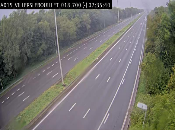 Webcam autoroute Belgique - Villers-le-Bouillet - E42 direction Liège - BK 18.7