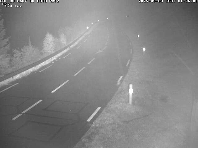 Webcam à 406 mètres d'altitude au niveau du col du haut du bois sur la RD32
