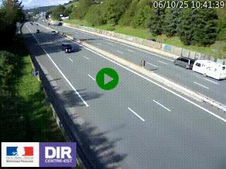 Webcam routière à Saint-Etienne-Terrenoire sur la RN88 avant la jonction entre l'A72 et le Boulevard Périphérique de Saint-Etienne