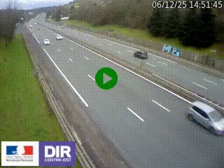 Webcam routière à Saint-Etienne-Terrenoire sur la RN88 avant la jonction entre l'A72 et le Boulevard Périphérique de Saint-Etienne