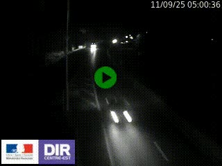 Caméra autoroute sur A6 - Valvert, près de Lyon, en direction de Paris, à hauteur de la sortie 36 Porte du Valvert