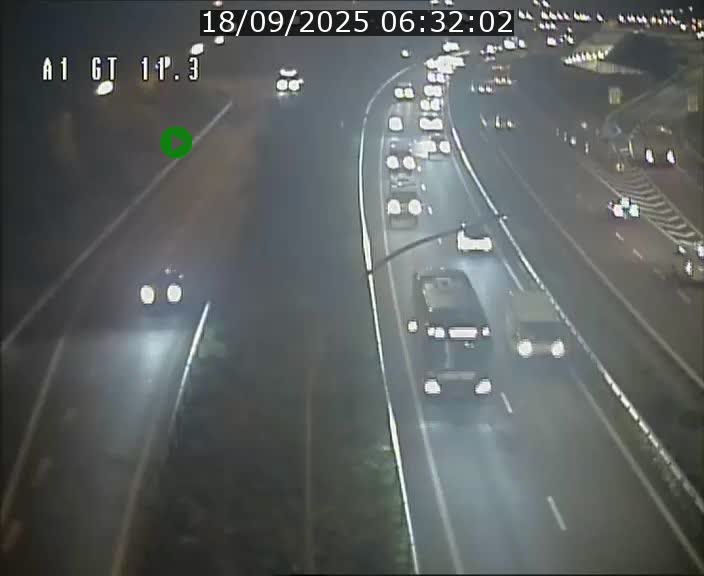 Traffic live webcam Luxembourg Senningerberg - A1 direction Allemagne - BK 11.3