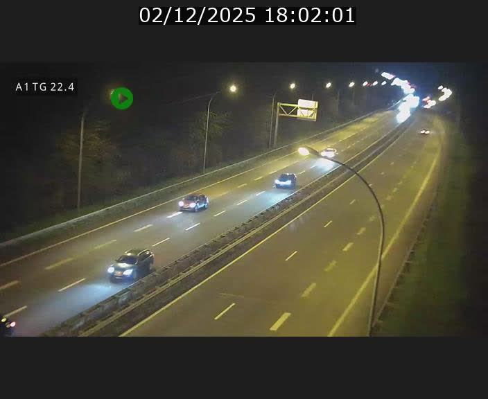Traffic live webcam Luxembourg Flaxweiler - A1 direction Luxembourg - BK 22.4
