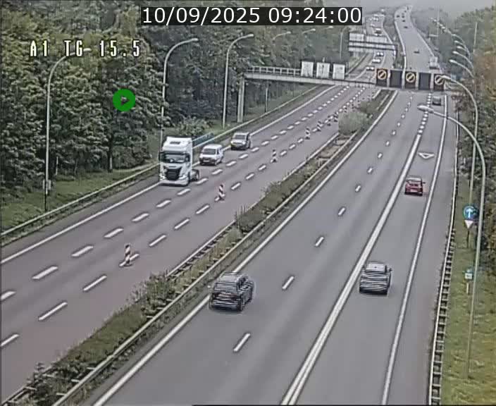 Traffic live webcam Luxembourg Munsbach - A1 direction Luxembourg - BK 15.5