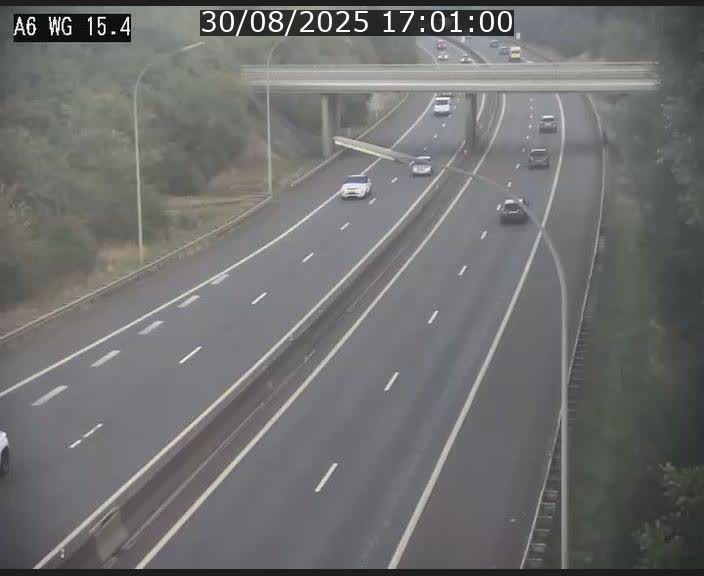 Traffic live webcam Luxembourg Capellen - A6 - BK 15.4 - direction Luxembourg/France/Allemagne