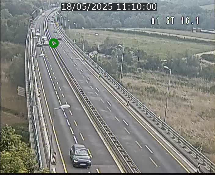 Traffic live webcam Luxembourg Niederanven - A1 direction Allemagne - BK 16.1