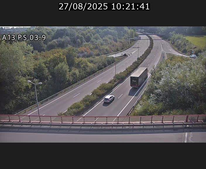 Traffic live webcam Luxembourg Differdange - A13 direction Esch-sur-Alzette - BK 3.9