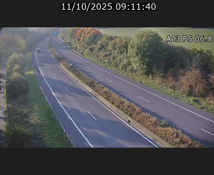 Traffic live webcam Luxembourg Ehlerange - A13 direction Esch-sur-Alzette - BK 6.8