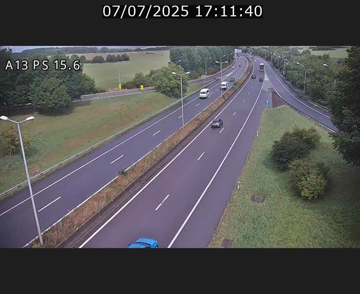 Traffic live webcam Luxembourg Kayl - A13 direction Dudelange - BK 15.6