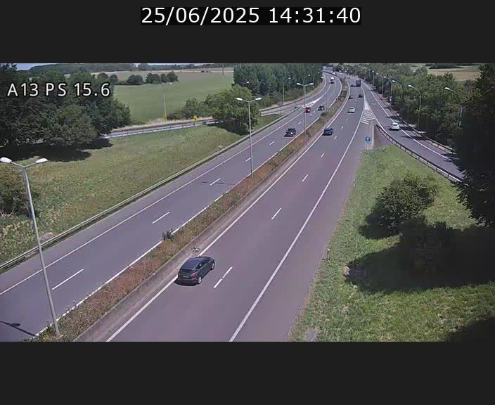 Traffic live webcam Luxembourg Kayl - A13 direction Dudelange - BK 15.6