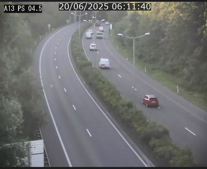 Traffic live webcam Luxembourg Differdange - A13 direction Esch-sur-Alzette - BK 4.5