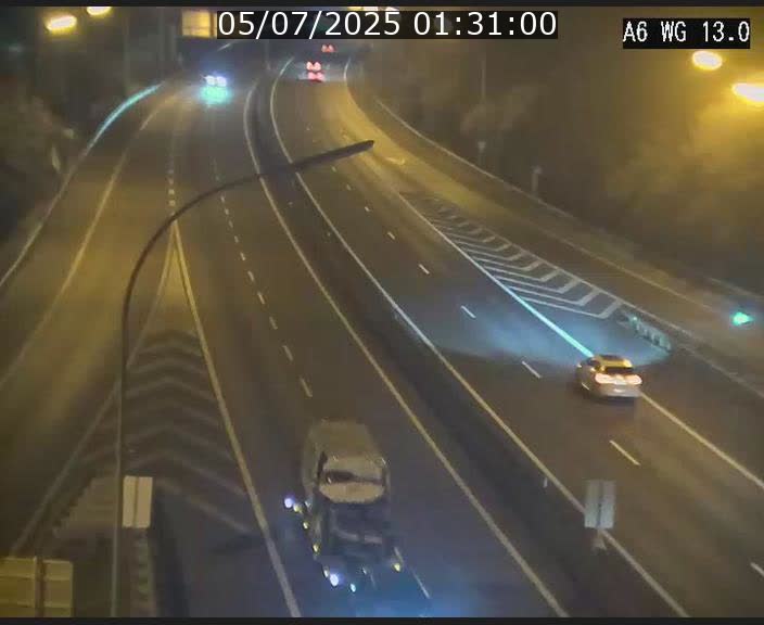 Traffic live webcam Luxembourg Mamer - A6 - BK 13 - direction Luxembourg/France/Allemagne