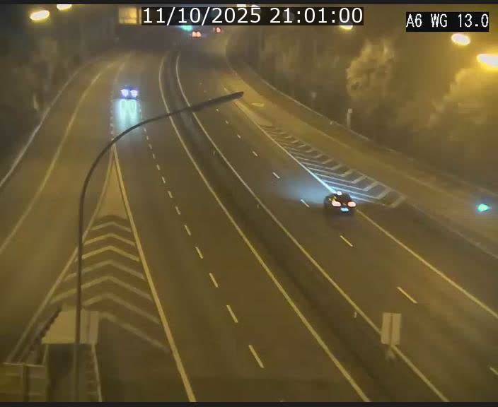 Traffic live webcam Luxembourg Mamer - A6 - BK 13 - direction Luxembourg/France/Allemagne