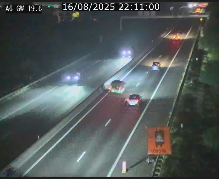 Traffic live webcam Luxembourg - Steinfort - A6 - BK 19.6 - direction Belgique
