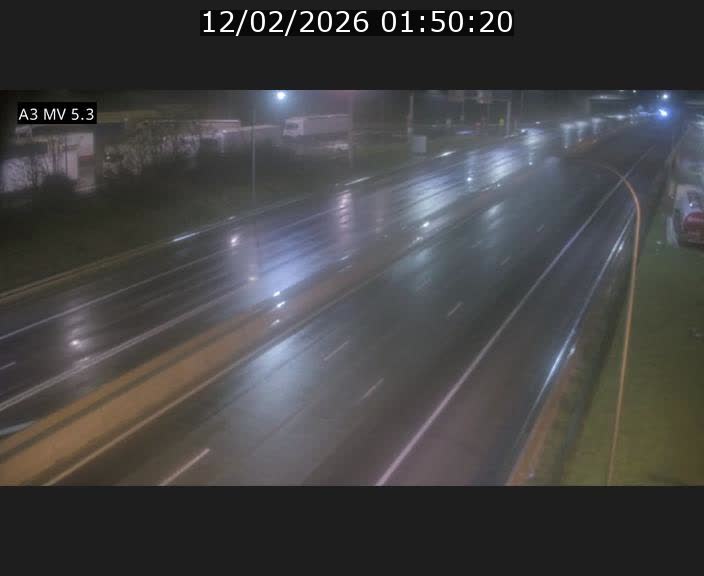 Webcam à l'Aire de Berchem au Luxembourg sur l'A3. Vue orientée vers la France