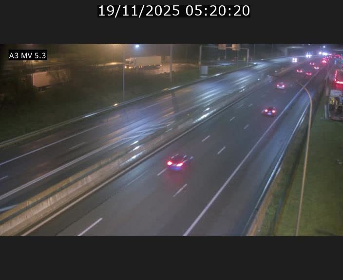 Webcam à l'Aire de Berchem au Luxembourg sur l'A3. Vue orientée vers la France