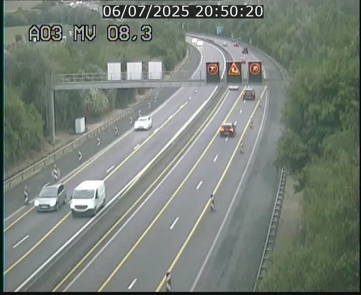 Webcam Autoroute après la Croix de Bettembourg en direction de Luxembourg sur l'A3