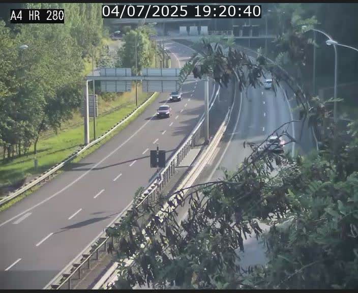 Webcam traffic A4 Luxembourg - BK 0.2 - P+R Bouillon (direction Luxembourg)