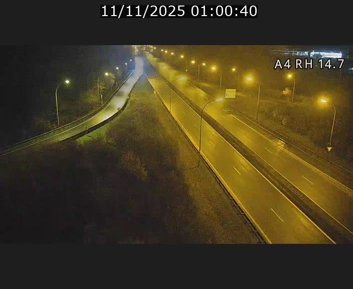 Traffic live webcam Luxembourg Jonction Lankelz - A4 - BK 14.7 - direction Luxembourg