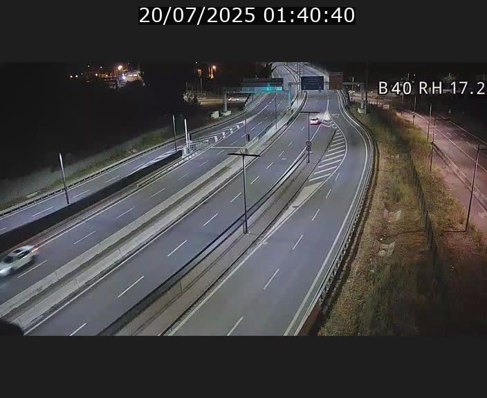 Webcam sur le contournement d'Esch Belval à hauteur de la sortie Université de Luxembourg. Vue orientée vers Luxembourg