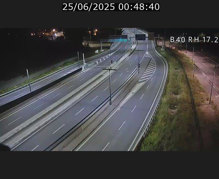 Webcam sur le contournement d'Esch Belval à hauteur de la sortie Université de Luxembourg. Vue orientée vers Luxembourg