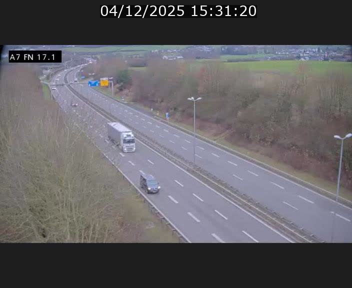 Caméra trafic Luxembourg - A7, Merscherbierg direction Mersch