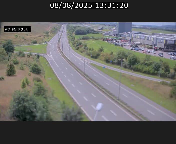 Caméra trafic Luxembourg - A7, Colmar-berg direction Mersch