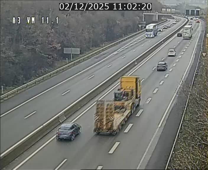 Webcam à la frontière franco-luxembourgeoise, avant la Croix de Bettembourg - BK 11.1 - direction Luxembourg-ville