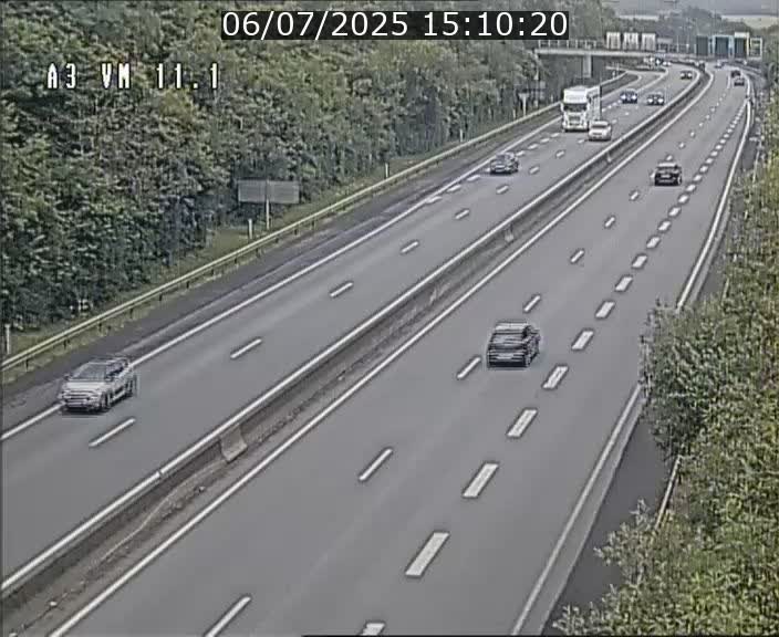 Webcam à la frontière franco-luxembourgeoise, avant la Croix de Bettembourg - BK 11.1 - direction Luxembourg-ville