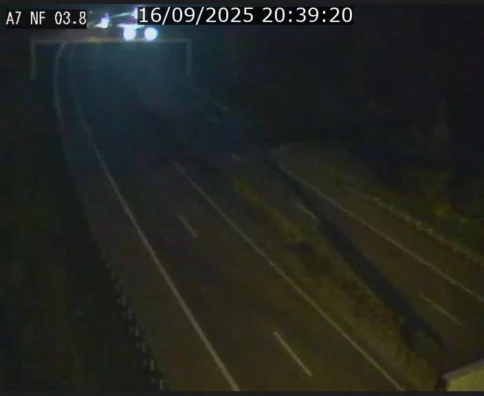 Webcam autoroute A7 au Luxembourg à la sortie du Tunnel Stafelter vers le Nord