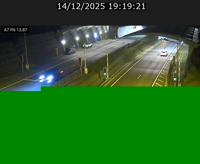 Caméra trafic Luxembourg - A7, Tunnel Gousselerbierg, entrée nord, direction Lorentzweiler