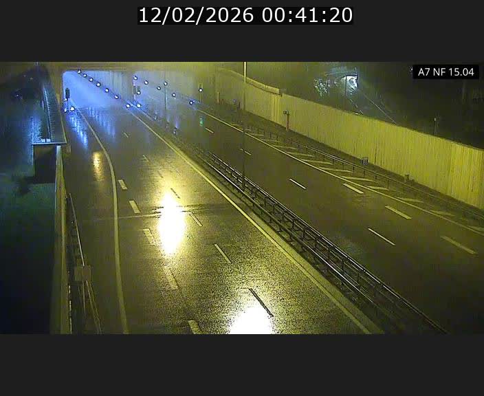 Caméra trafic Luxembourg - A7, Tunnel Mersch, entrée sud, direction Ettelbruck