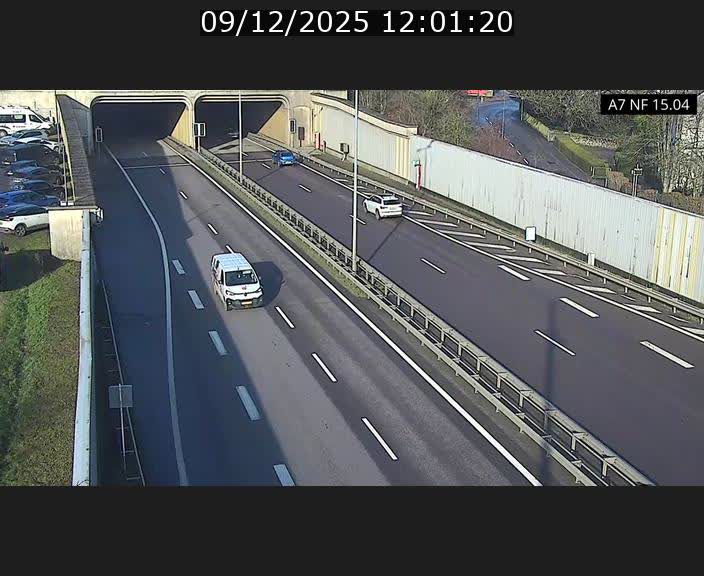 Caméra trafic Luxembourg - A7, Tunnel Mersch, entrée sud, direction Ettelbruck