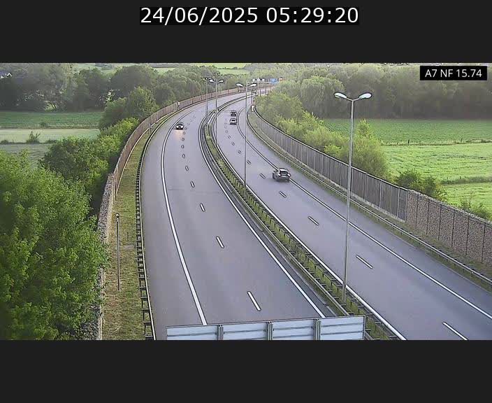Caméra trafic Luxembourg - A7, Tunnel Mersch, entrée nord, direction Lorentzweiler