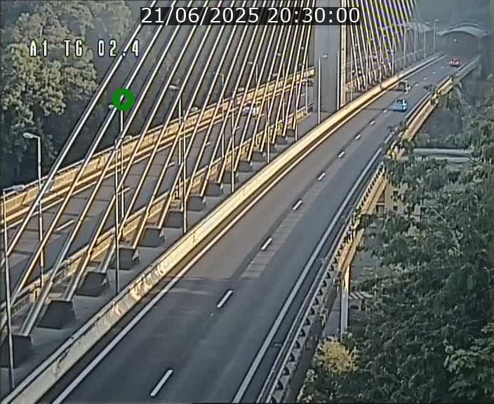 Traffic live webcam Luxembourg Sandweiler - A1 direction Luxembourg-ville - BK 2.4