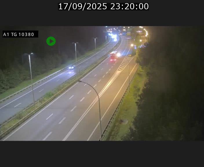 Traffic live webcam Luxembourg Senningerberg - A1 direction Luxembourg Kirchberg - BK 10.3