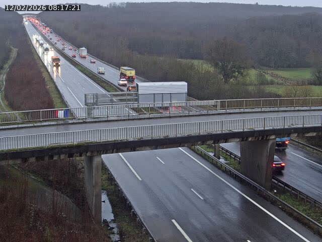 Caméra autoroute France - A31, Zoufftgen direction Luxembourg-ville, à la frontière entre la France et le Luxembourg