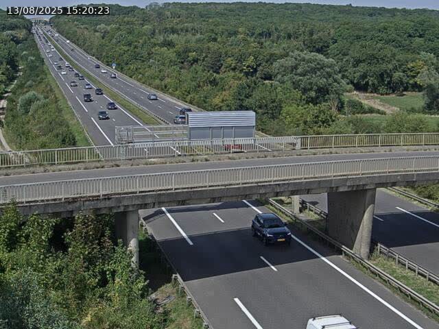 Caméra autoroute France - A31, Zoufftgen direction Luxembourg-ville, à la frontière entre la France et le Luxembourg
