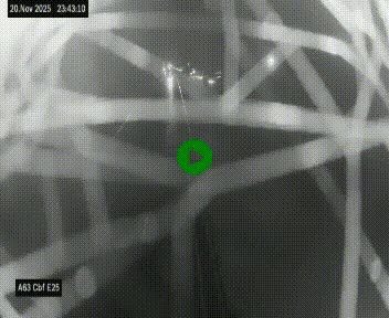 Webcam autoroute A63 en périphérie de Bordeaux au sud-est de la ville, en provenance du bassin d'Arcachon. Vue orientée vers Bordeaux