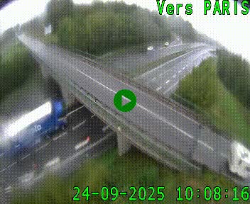 Clone of Caméra routière sur l'autoroute A20 au nord de Limoges, à la jonction avec la N520. Vue orientée vers Paris