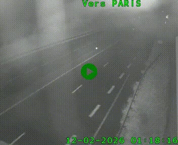 Caméra routière sur l'autoroute A20 à Saint-Hilaire-Bonneval, au sud de Limoges. Vue orientée vers Paris