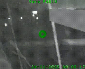 Caméra routière sur l'autoroute A20 à Brive-la-Gaillarde, à la jonction avec l'A89. Vue orientée vers Paris