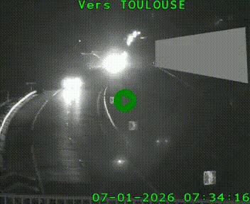 Caméra routière sur l'autoroute A20 à Noailles, en périphérie de Brive-la-Gaillarde. Vue orientée vers Toulouse