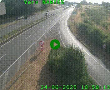 Webcam N147 au nord de Poitiers et à la jonction avec la A10
