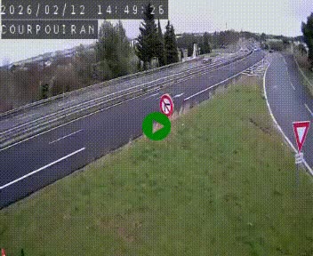 Caméra routière France - N109, Courpouiran - La plaine, en direction de Clermont l'Hérault, à la sortie de Montpellier