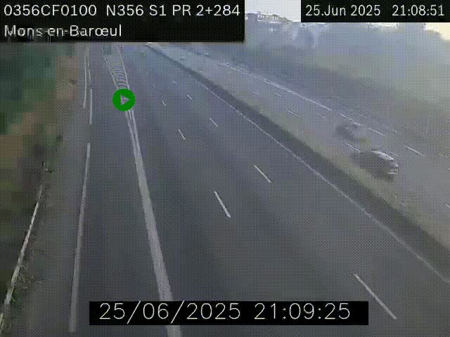 Webcam à l'entrée de Lille en direction du périphérique, à proximité de Mons-en-Baroeul sur la N356