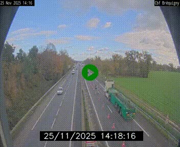 Webcam sur le périphérique de Rennes (N136) à hauteur du quartier Bréquigny, au sud de la ville