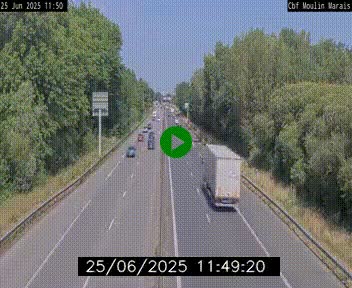 Webcam sur le périphérique de Nantes (N844) entre la Porte de Saint-Luce et la Porte d'Anjou, à l'est de la ville